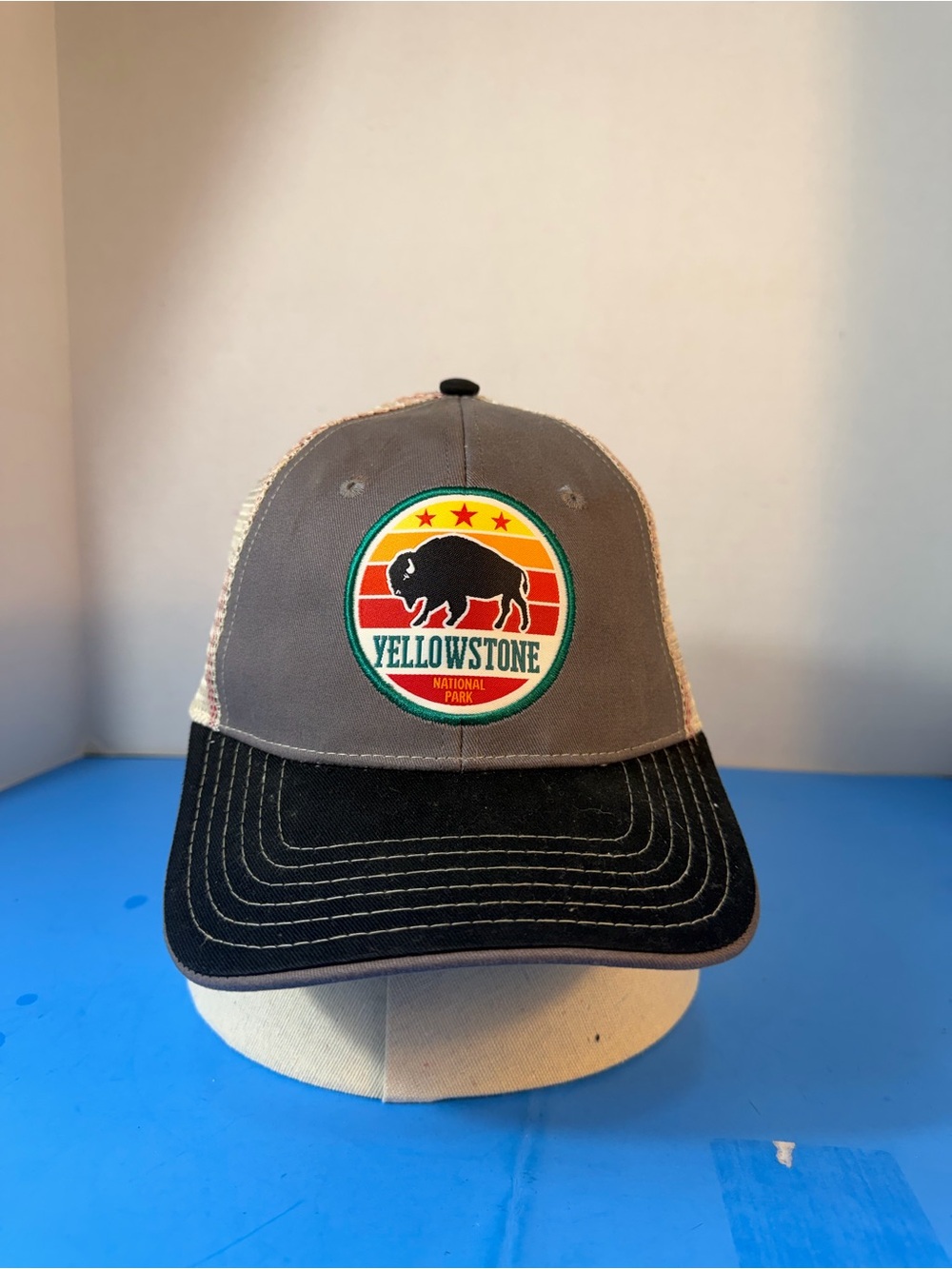 Trucker Hat in Gray and Black